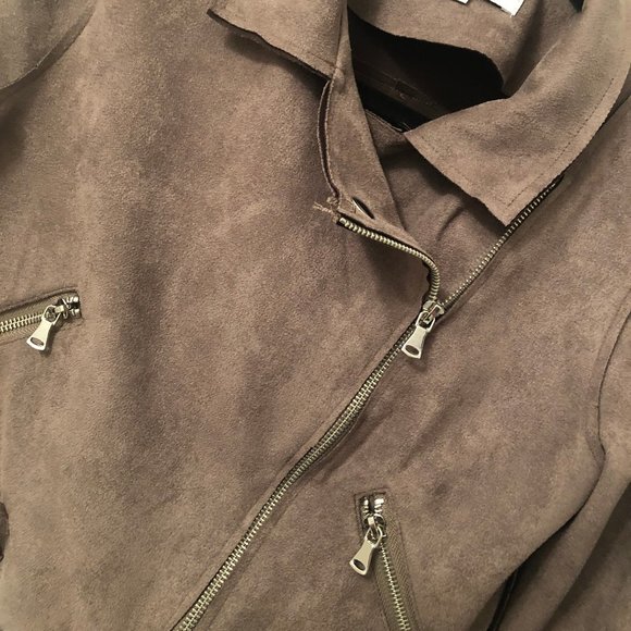 Suede cropped jacket - Picture 2 of 5